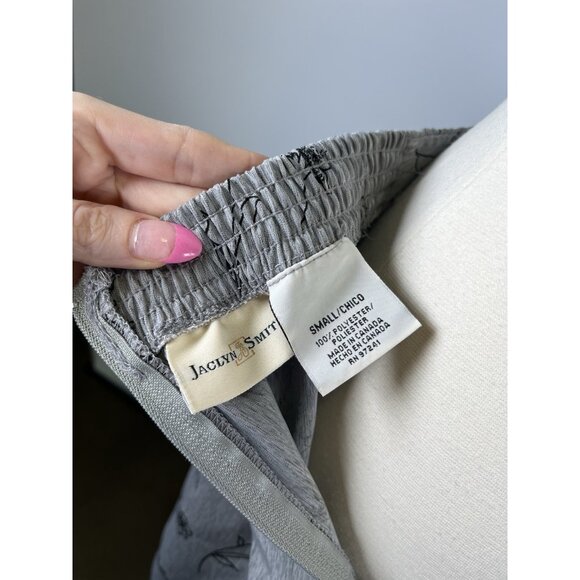 Vintage Y2K Jaclyn Smith Grey Floral Slip Witchy Midi Skirt Small Whimsigoth - Picture 7 of 7